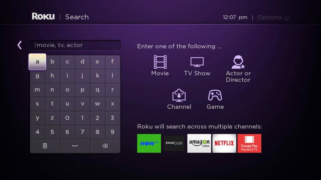 Search-ABC-app-on-roku-in-India