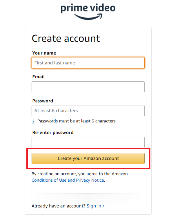 enter-your-details-on-amazon-prime-in-South Korea