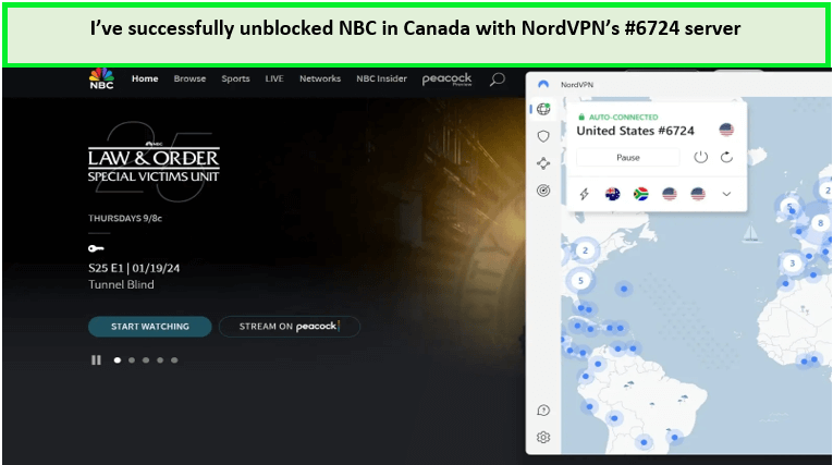 accessing-NBC-in-Canada-using-NordVPN