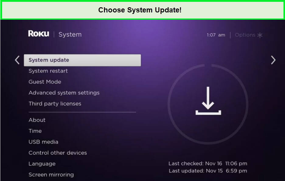 choose-system-update-on-roku-in-Italy