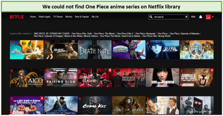 one-piece-not-found-on-Netflix-in-Canada