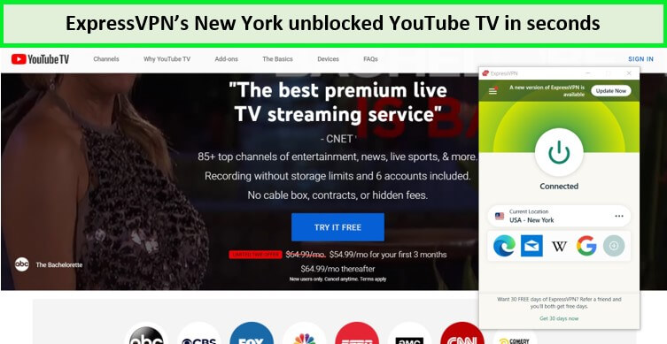 unblocked-youtube-tv-with-expressvpn-newyork-server-in-new-zealand