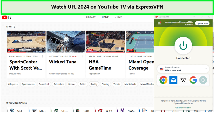 watch-ufl-2024-in-Germany-on-youtube-tv-with-expressvpn
