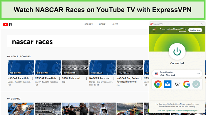 Watch-NASCAR-Races-in-South Korea-on-YouTube-TV-with-ExpressVPN