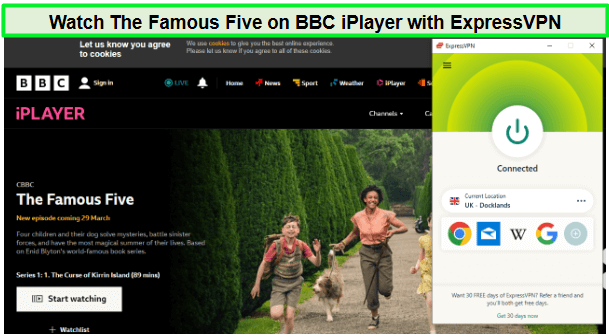 Watch-The-Famous-Five-in-New Zealand-on-BBC-iPlayer-with-ExpressVPN