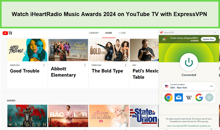  Ver-iHeartRadio-Music-Awards-2024- in - Espana -en-YouTube-TV-con-ExpressVPN 