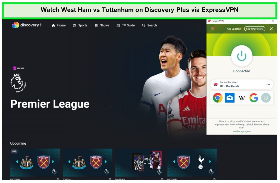 Watch-West-Ham-vs-Tottenham-in-Italy-on-Discovery-Plus-via-ExpressVPN