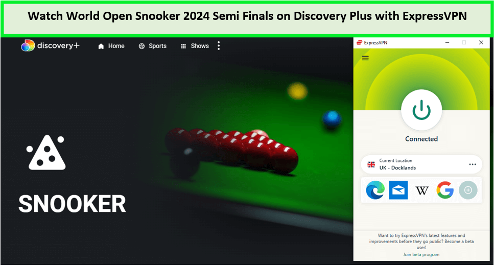  Bekijk de halve finales van het Wereldkampioenschap Snooker 2024. in - Nederland -op Discovery Plus met ExpressVPN 