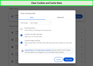 Paramount-Plus-Error-Code-3005-outside-USA-step7-clear-cache-data-and-cookies