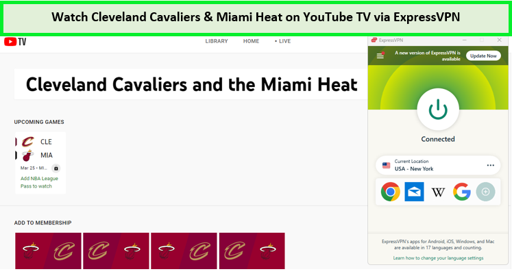 watch-cleveland-cavaliers-vs-miami-heat-nba-in-South Korea-on-youtube-tv-with-ExpressVPN