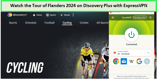  Schau dir die Tour von Flandern 2024 an. in - Deutschland -auf-Discovery-Plus-mit-ExpressVPN 