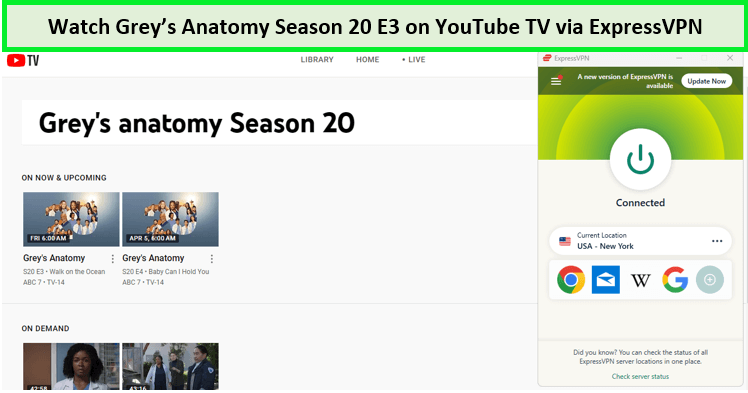 expressvpn-unblocked-Greys-Anatomy-Season-20-Episode-3-on-youtube-tv-in-UK