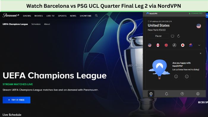 Watch-Barcelona-VS-PSG-UCL-Quarter-Final-Leg-2-in-New Zealand-on-Discovery-Plus-with-NordVPN!