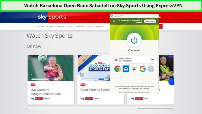 Watch Barcelona Open BancSabadell outside-UK on Sky Sports