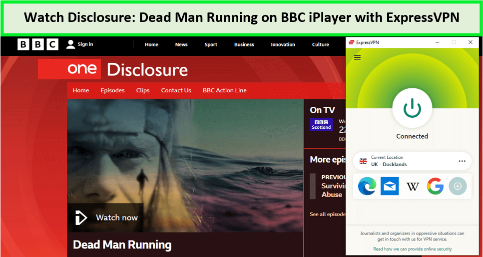 Watch-Disclosure:-Dead-Man-Running-in-Netherlands-on-BBC-iPlayer-with-ExpressVPN