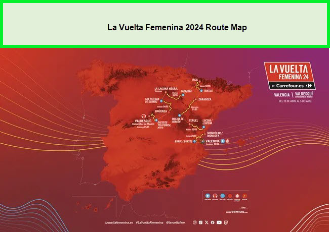 La Vuelta Femenina 2024 route map