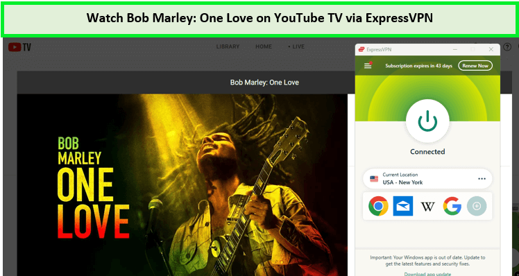 Watch-Bob-Marley-one-Love-in-New Zealand-on-Youtube-tv-with-expressvpn