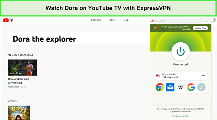 Watch-Dora-in-India-on-YouTube-TV-with-ExpressVPN