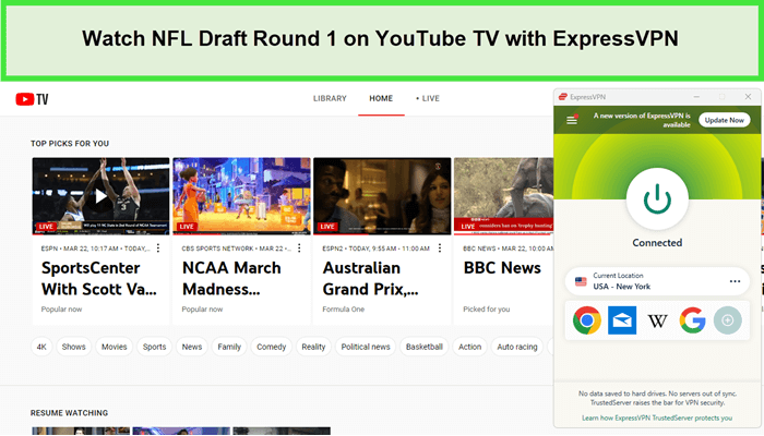 Watch-NFL-Draft-Round-1-in-South Korea-on-YouTube-TV-with-ExpressVPN