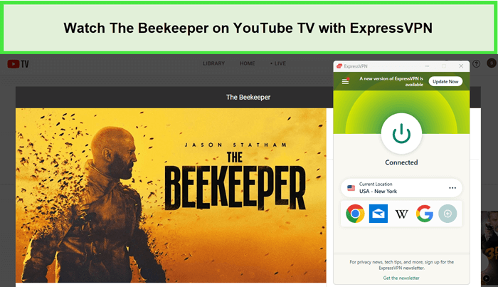 Watch-The-Beekeeper-in-South Korea-on-YouTube-TV-with-ExpressVPN