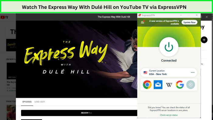 Watch-The-Express-Way-With-Dulé-Hill-in-New Zealand-on-YouTube TV-with-ExpressVPN