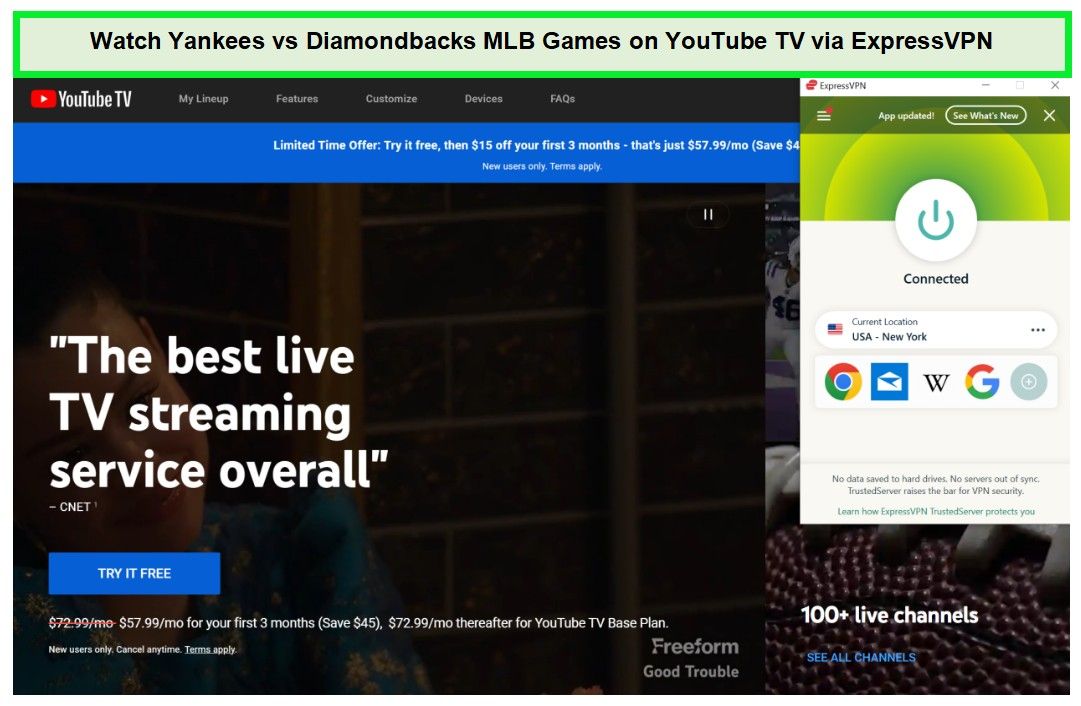 Watch-Yankees-vs-Diamondbacks-MLB-Games-in-Italy-on-YouTube-TV-via-ExpressVPN