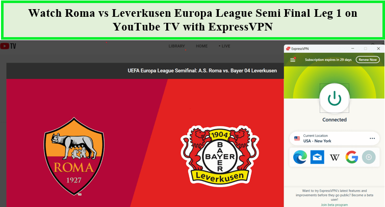 watch-roma-vs-leverkusen-europa-league-semi-final-leg-1-in-South Korea-on-youtube-tv-with-expressvpn