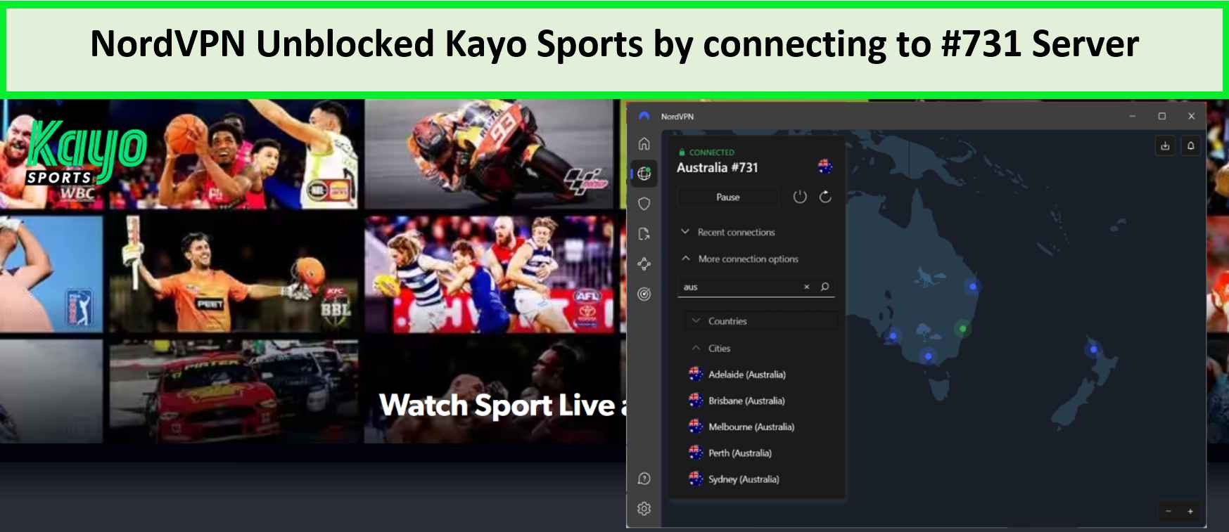 nordvpn-unblocked-to-watch-kayo-sports-outside-Australia