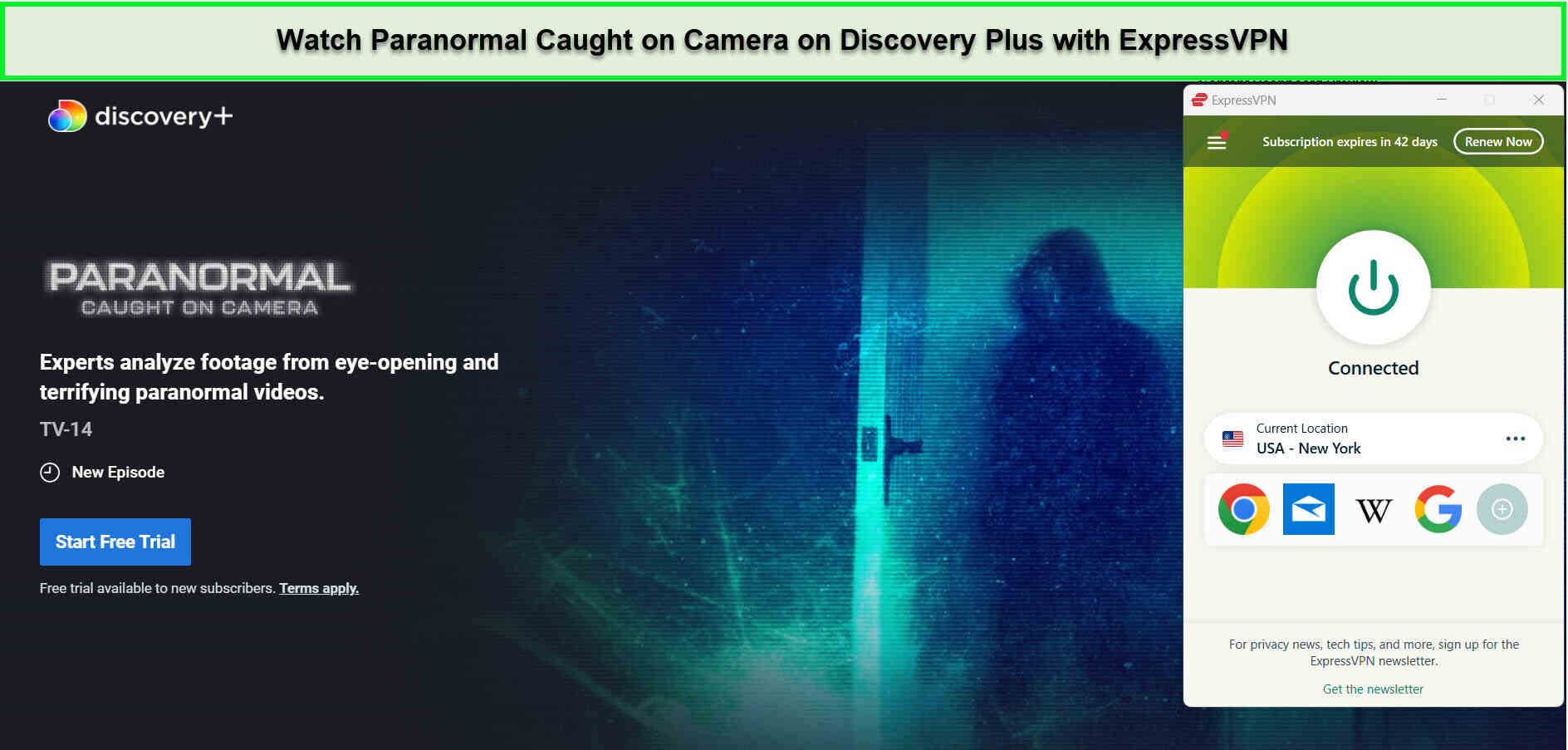 Unblock-Discovery+-with-ExpressVPN-to-watch-Paranormal-Caught-on-Camera-S6-in-Hong Kong