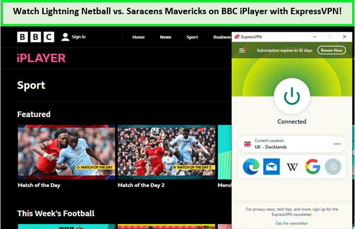 watch-lightning-netball-vs-saracens-mavericks-in-France-on-bbc-iplayer-with-expressvpn