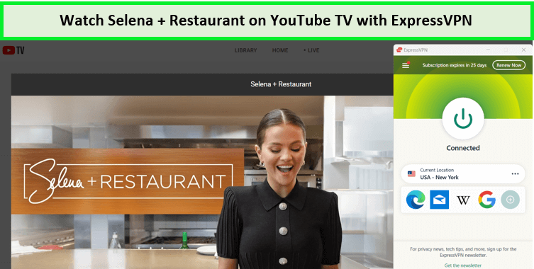 expressvpn-unblocks-selena-restaurant-on-youtube-tv-in-Spain